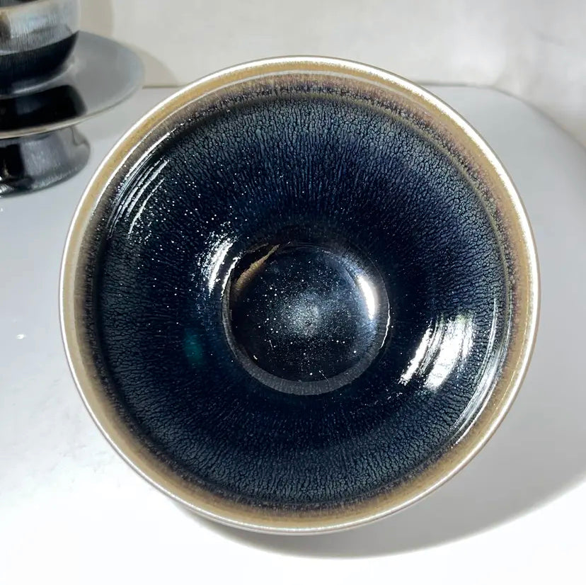 Oriental Carp Tea Set Jian Zhan  Glaze