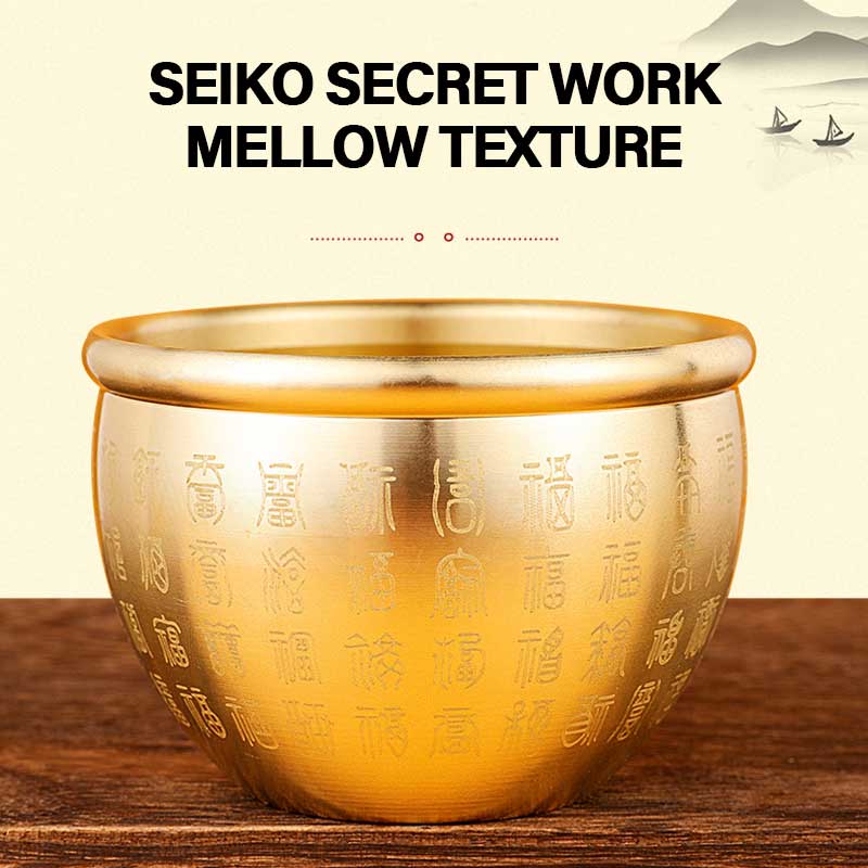 Cilinder Baifu Brass Penapis Incense Keluarga Rumah Dalam Perhiasan Saiz Kecil Bak Aroma Terapi